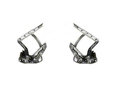 Hood Hinges, Chrome, 67-69