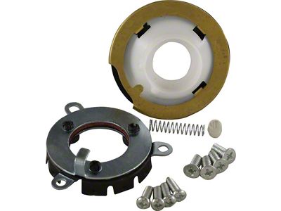 Camaro Horn Cap Contact & Mounting Parts Kit, Wood SteeringWheel, For Cars With Tilt Steering Column, 1969