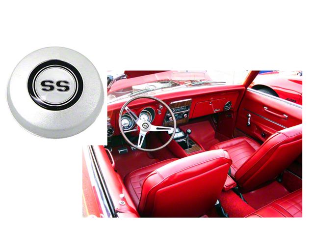 Horn Cap,Standard Or Deluxe Steering Wheel,SS,1968