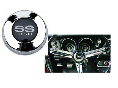 Camaro Horn Cap, SS350, Standard Or Deluxe Steering Wheel, 1967