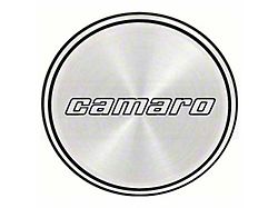 Camaro Hub Cap Insert, Base Model, Black And Black Rings, Second Design, 1980