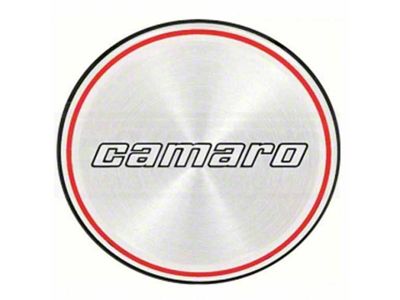 Camaro Hub Cap Insert, Base Model, Black And Red Rings, 1980