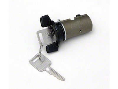 Camaro Ignition Lock Cylinder, With Black Bezel, 1984-1989