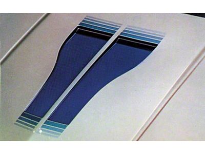 Camaro Indy 500 Pace Car Hood Insert Decals, 1982 (Z28 Pace Car Coupe)