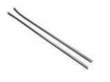 Inner Belt Weatherstrip Kit; Driver and Passenger Side (70-81 Camaro w/ Flat Chrome Bead)