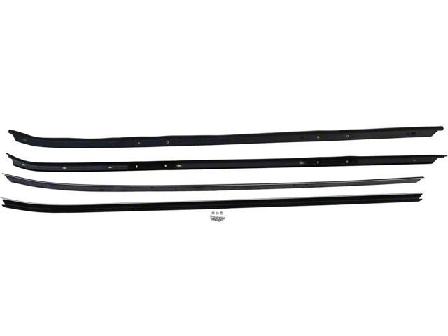 Front Door Inner and Outer Belt Weatherstrip Kit; Driver and Passenger Side (70-81 Camaro)