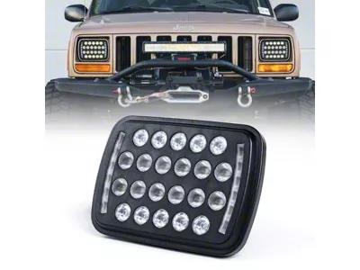 Insight Series 5x7-Inch LED Headlights; Black Housing; Clear Lens (82-92 Camaro)