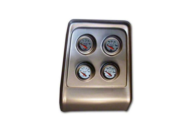 1967-1968 Camaro Instrument Cluster Panel, Brushed Aluminum Finish, With Ultra-Lite Series AutoMeter Gauges