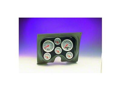 1967-1968 Camaro Instrument Cluster Panel, Black Textured Finish, With Ultra-Lite Series AutoMeter Gauges