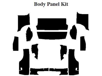 Camaro Insulation, QuietRide, AcoustiShield, Body Panel Kit, Convertible, 1967-1969