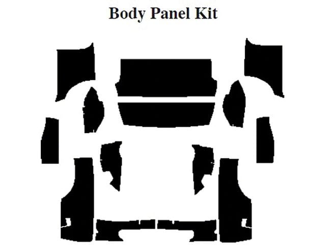 Camaro Insulation, QuietRide, AcoustiShield, Body Panel Kit, Convertible, 1967-1969