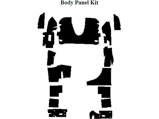Camaro Insulation, QuietRide, AcoustiShield, Body Panel Kit, Convertible, 1987-1992