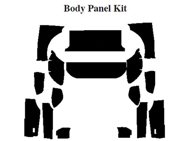 Camaro Insulation, QuietRide, AcoustiShield, Body Panel Kit, Coupe, 1970-1974