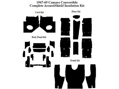 QuietRide Insltn,CompleteKit,AcoustiShield,Convertible,67-69