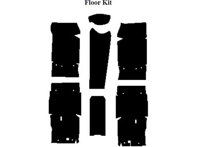 Camaro Insulation, QuietRide, AcoustiShield, Floor Kit, Convertible, 1967-1969