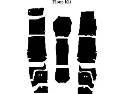 Camaro Insulation, QuietRide, AcoustiShield, Floor Kit, Coupe, 1970-1974