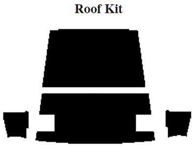 Camaro Insulation, QuietRide, AcoustiShield, Roof Kit, Coupe, 1970-1974