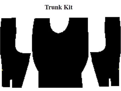 Camaro Insulation, QuietRide, AcoustiShield, Trunk Floor Kit, Convertible, 1967-1969