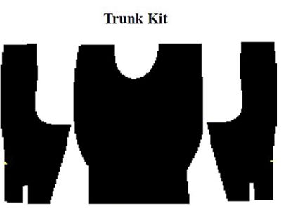 Camaro Insulation, QuietRide, AcoustiShield, Trunk Floor Kit, Coupe, 1967-1969
