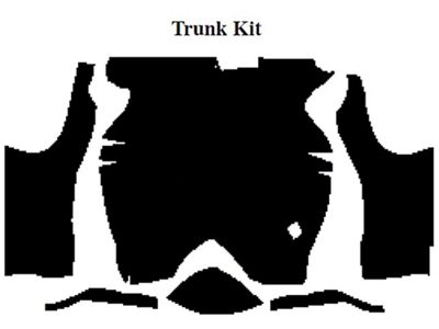 Camaro Insulation, QuietRide, AcoustiShield, Trunk Floor Kit, Coupe, 1970-1974