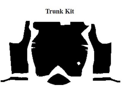 Camaro Insulation, QuietRide, AcoustiShield, Trunk Floor Kit, Coupe, 1975-1981