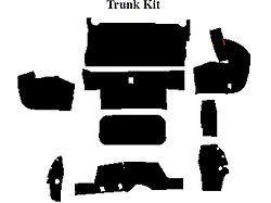 Camaro Insulation, QuietRide, AcoustiShield, Trunk Floor Kit, Coupe, 1982-1992