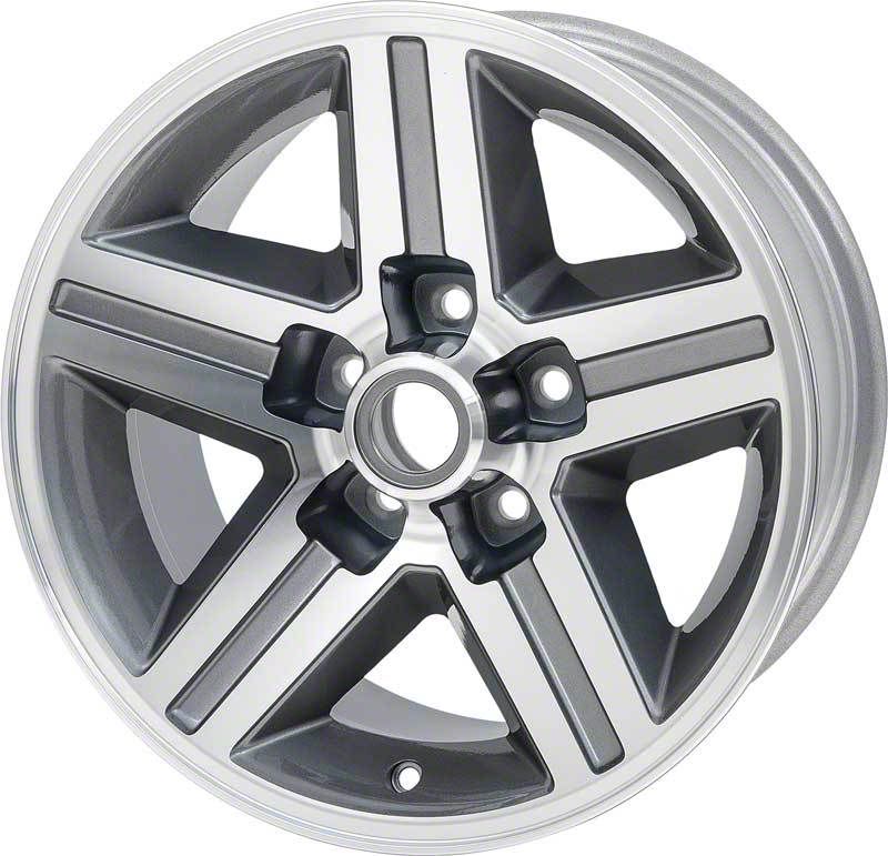 Ecklers IROC-Z Aluminum Wheel, Front, 16x8 W 4 1/4 Backspace