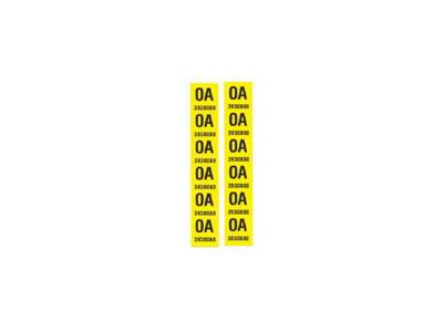 Camaro Leaf Spring Tape Decals, Code OA, Z28, 1968 (Z/28 Coupe)