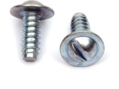 License Plate Mounting Screws,Flanged,Slotted,Rear,67-69