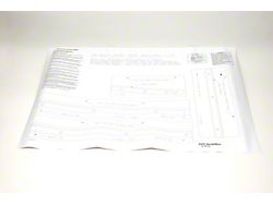 Camaro Lower Body Molding Door Template Set, Rally Sport RS , 1968