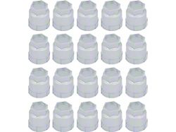Lug Nut Caps; Silver (82-92 Camaro w/ Aluminum Wheels)
