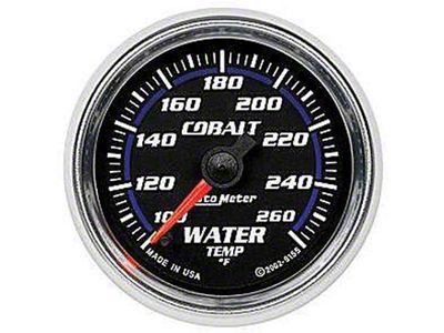 Auto Meter Cobalt Series 2-1/16-Inch Water Temperature Gauge; 140-280 Fahrenheit; Mechanical
