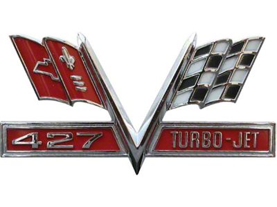 Camaro Metal Sign, 427 Fender Emblem, 1967