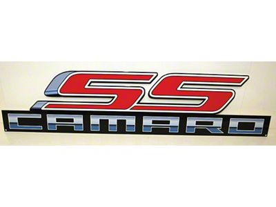 Camaro Metal Sign, SS Camaro, 14 x 4