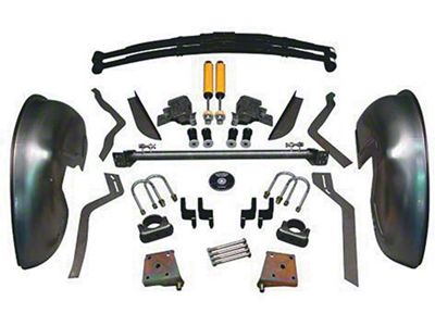 Detroit Speed Rear Mini-Tub Kit; 3-Inch Drop (70-81 Camaro)