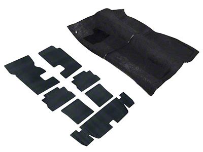 Molded Carpet and Underlay Set; Black (70-73 Camaro w/ Automatic Transmission)