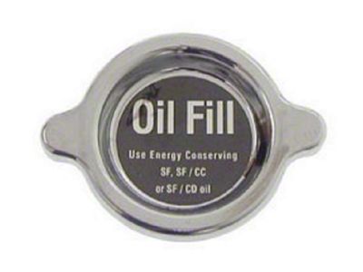 Camaro Oil Filler Tube Cap, Chrome, 1967-1969