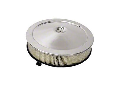 Camaro Open Element Air Cleaner Assembly, Chrome, Show Quality, 1967-1969