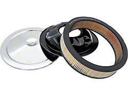 Open Element Air Cleaner with Square Imprint Verbiage on Air Cleaner Lid (1970 396 V8 Camaro)