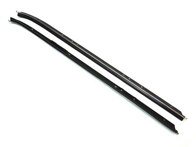 Outer Belt Weatherstrip Kit; Driver and Passenger Side (70-81 Camaro w/ Round Chrome Bead)