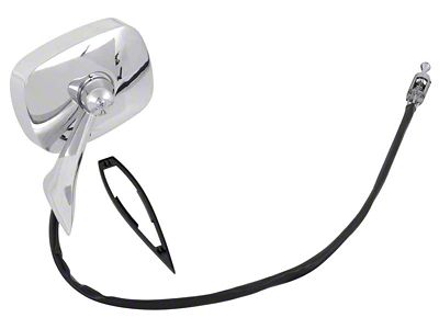 Outside Rear View Mirror with Remote; Driver Side (1969 Camaro)