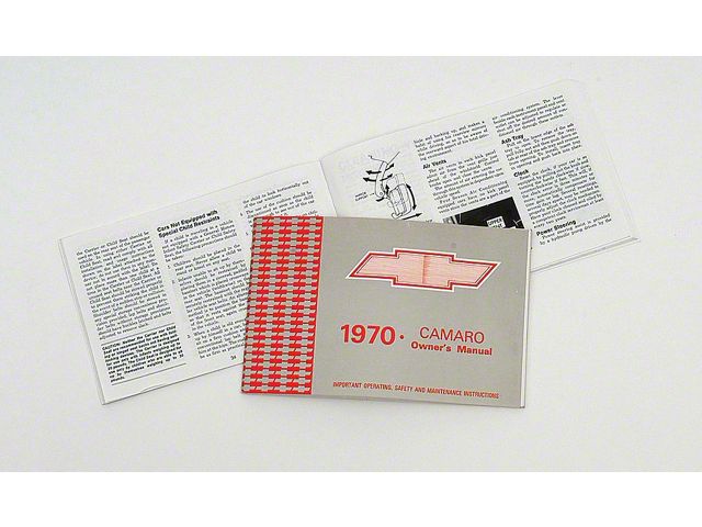 Camaro Owner's Manual, 1970
