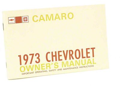 Camaro Owner's Manual, 1973