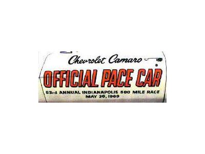 Camaro Pace Car Door Decal Kit, 1969