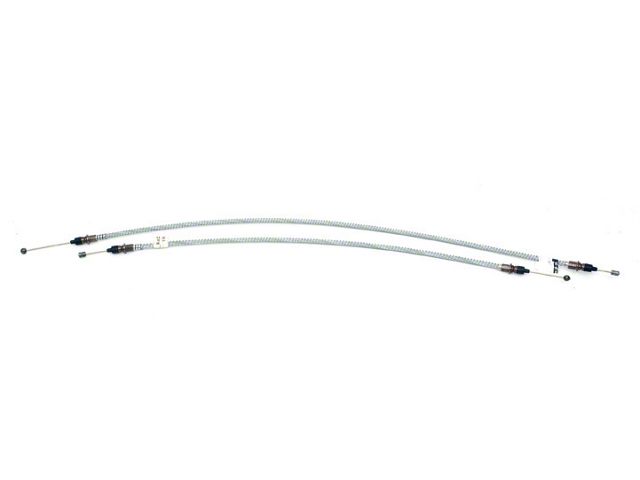 Camaro Parking Brake Cable Set, Rear, Stainless Steel, For Cars With JL8 Or Heavy-Duty Service Package, 1969