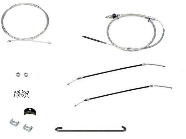 Parking Brake Cable System Kit,Complete,67-69