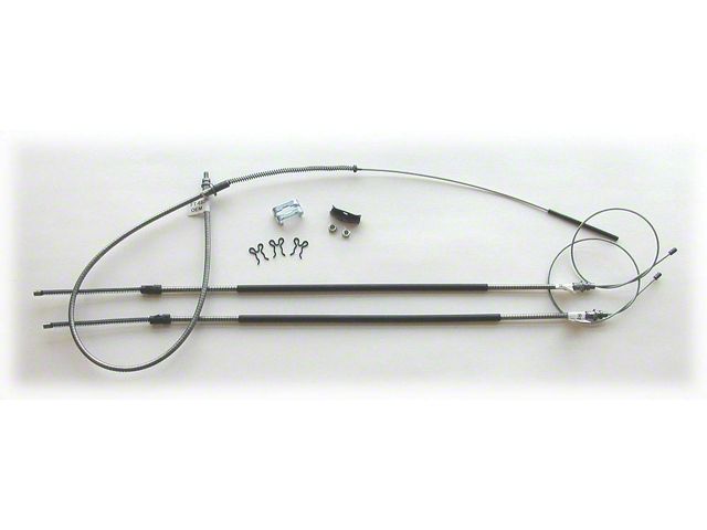 Camaro Parking Brake Cable System Kit, Complete, Stainless,1975-1981