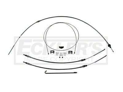 Parking Brake Cable System Kit,S/S,Complete,67-69