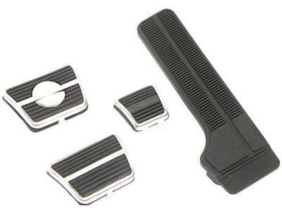 Camaro Pedal Pad Kit, For Cars With Disc Brakes & Manual Transmission, With 3 Clutch Pedal & Floor Mount Gas Pedal, 1972-1981