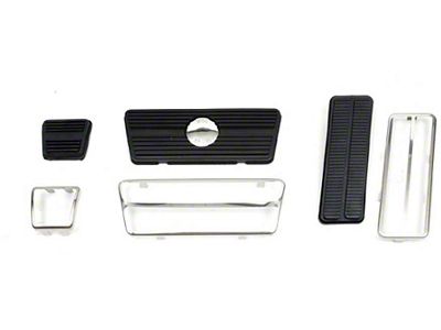 Camaro Pedal Pad Kit, Gas, Brake & Parking Brake, For Cars With Drum Brakes, 1970-1971